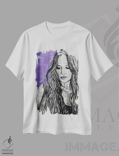 تیشرت طرح دار شیفتگی، هنر فاخر معاصر اثر احمد شریف | فروشگاه ایماژ