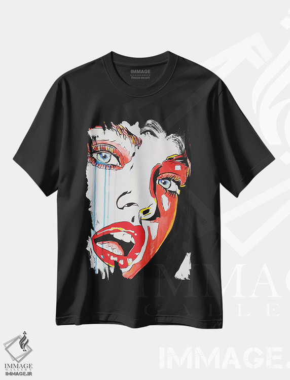 تیشرت طرح دار ۱۹۸۵، هنر فاخر معاصر اثر احمد شریف | immage.ir