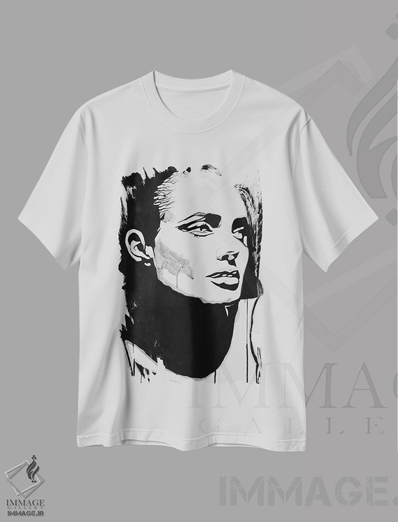 تیشرت طرح دار جی اِل گری، هنر فاخر معاصر اثر احمد شریف | immage.ir