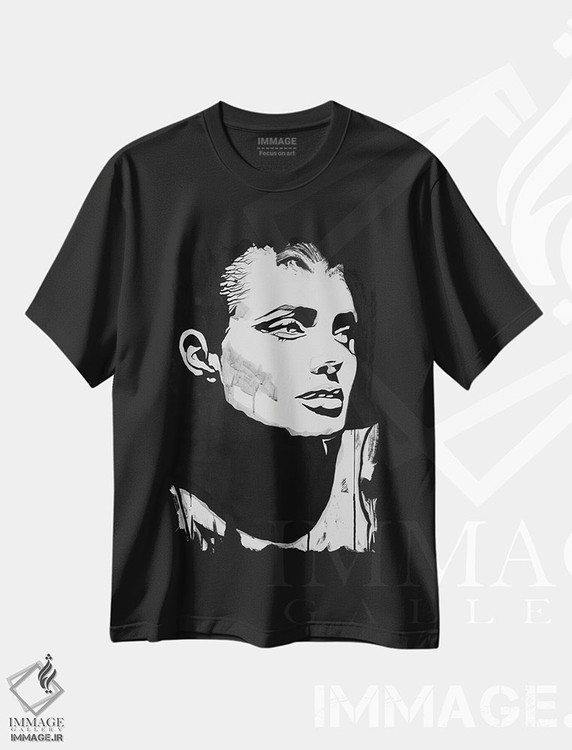 تیشرت طرح دار جی اِل گری، هنر فاخر معاصر اثر احمد شریف | فروشگاه ایماژ