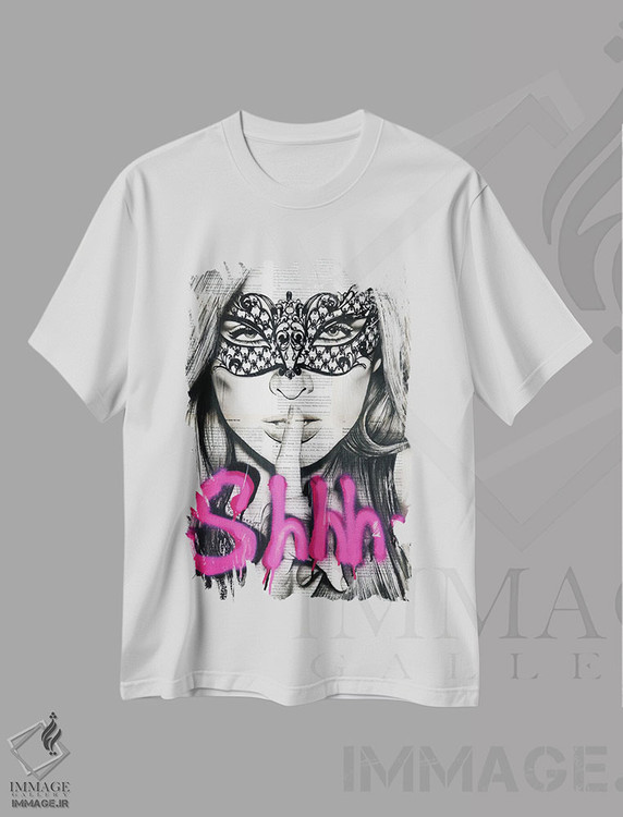 تیشرت طرح دار هیس، هنر فاخر معاصر اثر احمد شریف | immage.ir