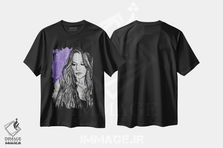 تیشرت طرح دار شیفتگی، هنر فاخر معاصر اثر احمد شریف | immage.ir
