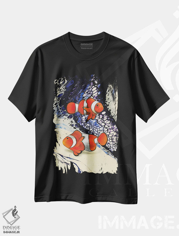 تیشرت طرح دار دلقک بازی، دکور معاصر اثر آن هاچینسون | فروشگاه ایماژ