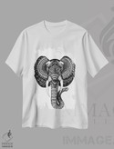 تیشرت طرح دار فیل "الویس"، هنر تزئینی سیاه و سفید اثر آن هاچینسون | immage.ir