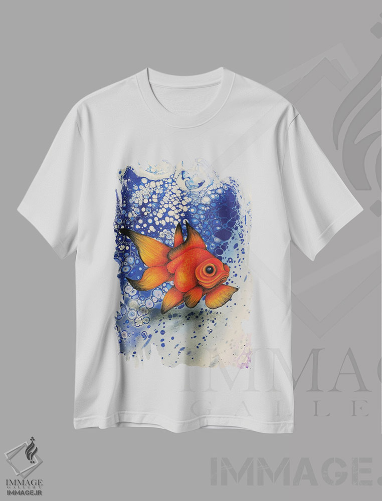 تیشرت طرح دار شناور، دکور معاصر اثر آن هاچینسون | فروشگاه ایماژ