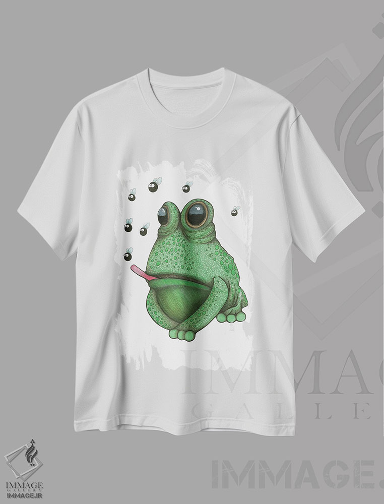 تیشرت طرح دار قورباغه عاشق مگس، دکور معاصر اثر آن هاچینسون | immage.ir