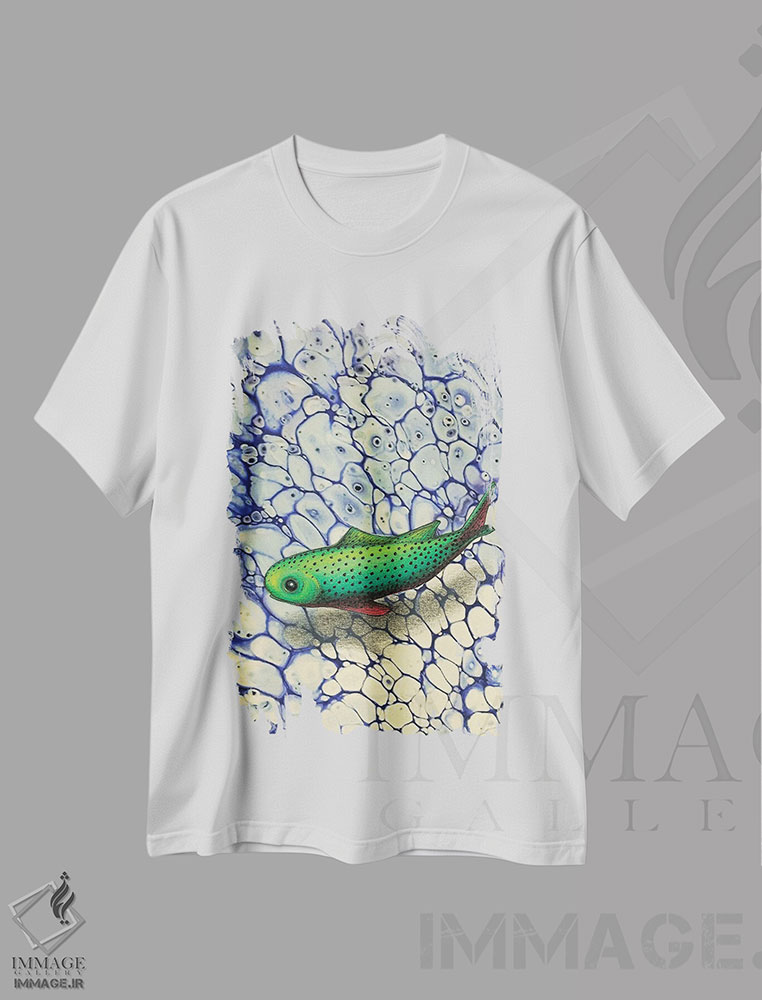 تیشرت طرح دار در کم عمقی، دکور معاصر اثر آن هاچینسون | فروشگاه ایماژ