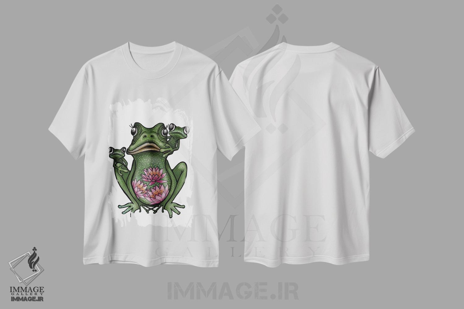 تیشرت طرح دار قورباغه ها، دکور معاصر اثر آن هاچینسون | فروشگاه ایماژ