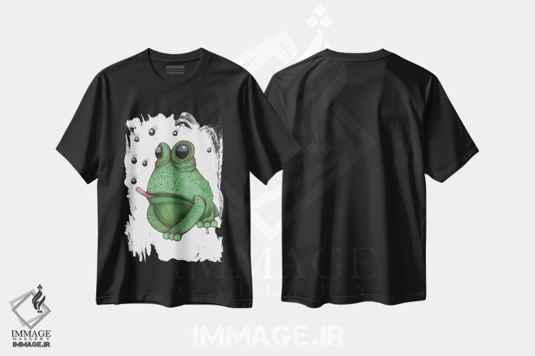تیشرت طرح دار قورباغه عاشق مگس، دکور معاصر اثر آن هاچینسون | فروشگاه ایماژ