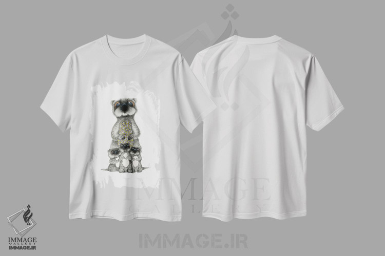 تیشرت طرح دار خانواده موش صحرایی، دکور معاصر اثر آن هاچینسون | immage.ir