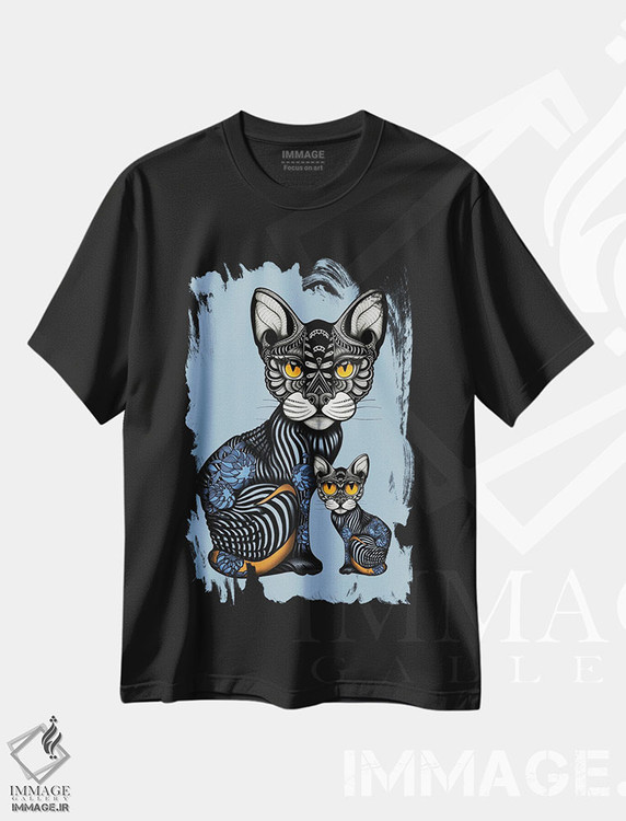 تیشرت طرح دار تتو کوچک و مامانش، دکور معاصر اثر آن هاچینسون | immage.ir