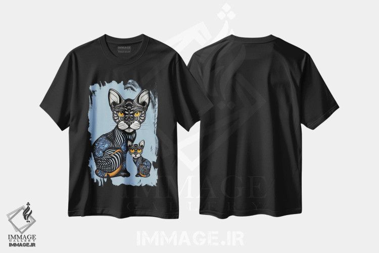 تیشرت طرح دار تتو کوچک و مامانش، دکور معاصر اثر آن هاچینسون | immage.ir