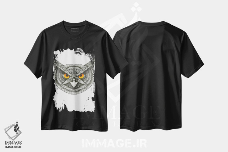 تیشرت طرح دار جغد دارم، دکور معاصر اثر آن هاچینسون | فروشگاه ایماژ