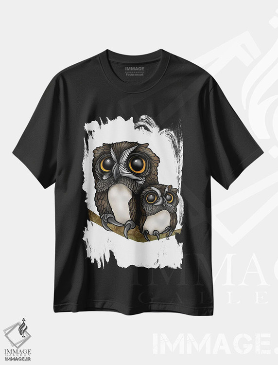تیشرت طرح دار جغدها، دکور معاصر اثر آن هاچینسون | immage.ir