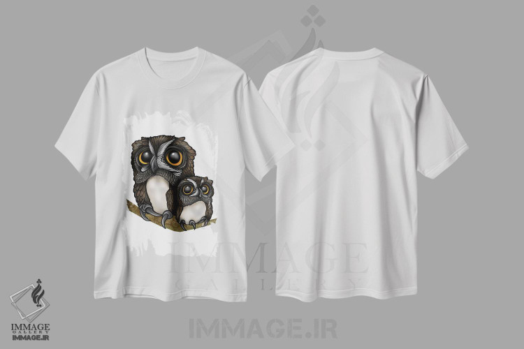 تیشرت طرح دار جغدها، دکور معاصر اثر آن هاچینسون | فروشگاه ایماژ