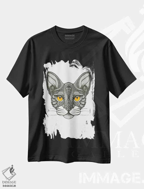 تیشرت طرح دار گربه دالی، دکور معاصر اثر آن هاچینسون | immage.ir