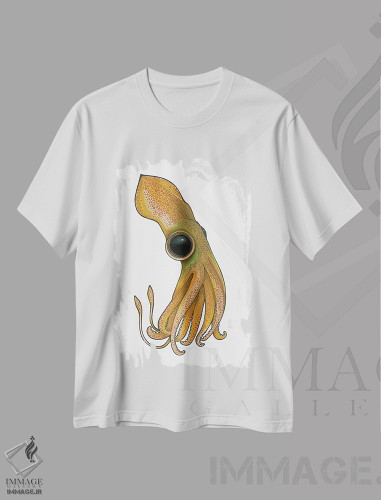 تیشرت طرح دار ماهی مرکب، دکور معاصر اثر آن هاچینسون | فروشگاه ایماژ