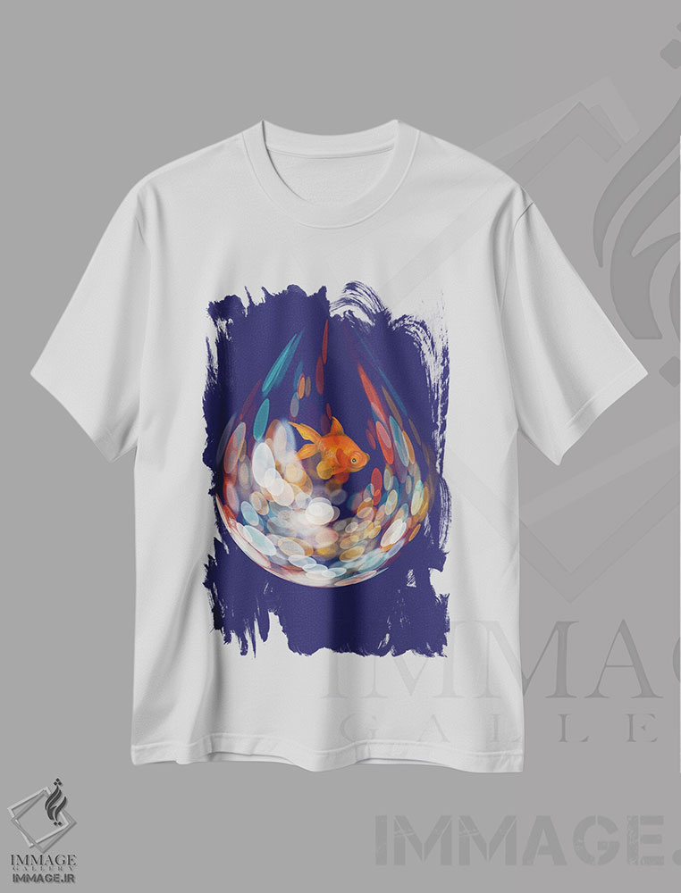 تیشرت طرح دار سفر به خانه، دکور معاصر اثر آن هاچینسون | فروشگاه ایماژ