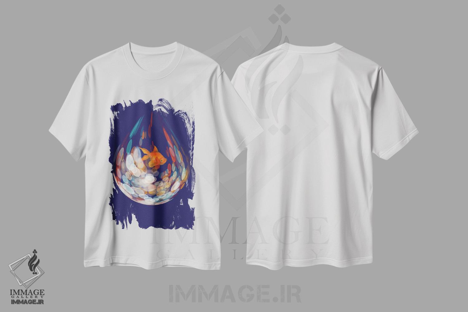 تیشرت طرح دار سفر به خانه، دکور معاصر اثر آن هاچینسون | فروشگاه ایماژ