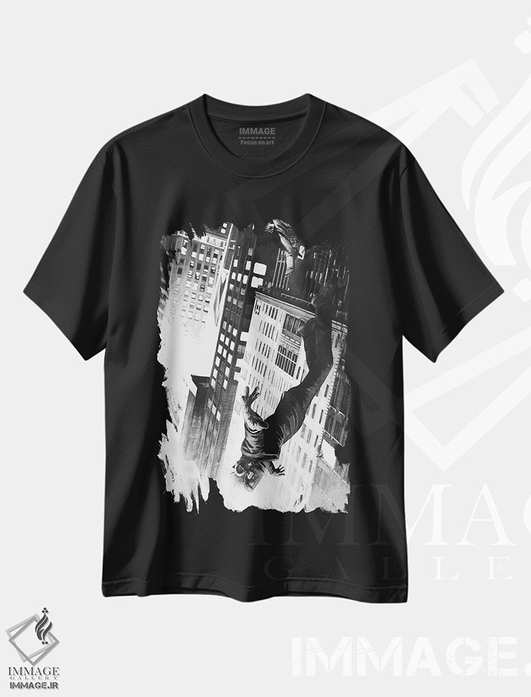 تیشرت طرح دار چنین ارتفاعات بزرگی، هنر فاخر اثر الک هاکسلی | فروشگاه ایماژ
