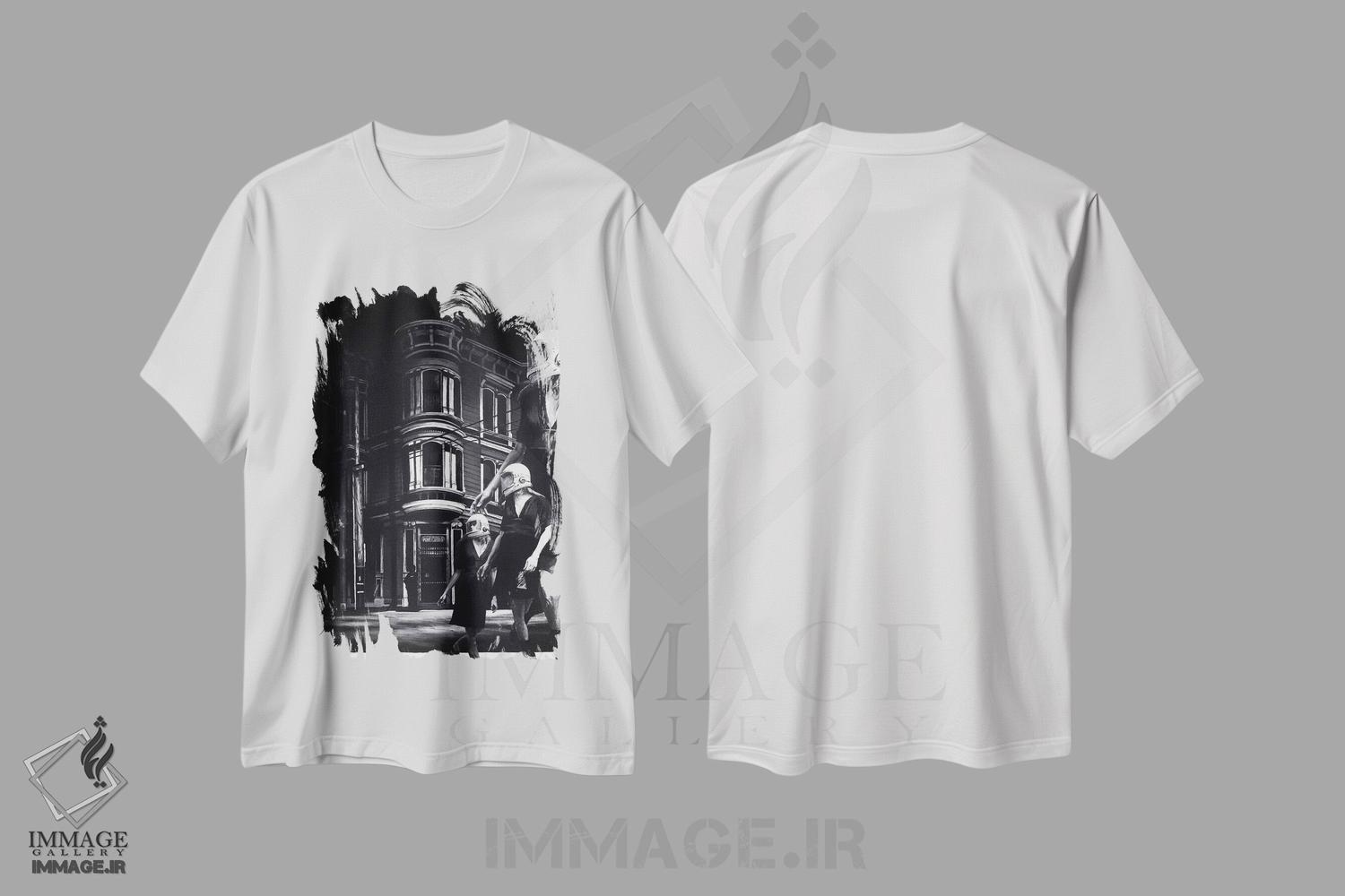 تیشرت طرح دار این راه می آید، هنر فاخر اثر الک هاکسلی | immage.ir