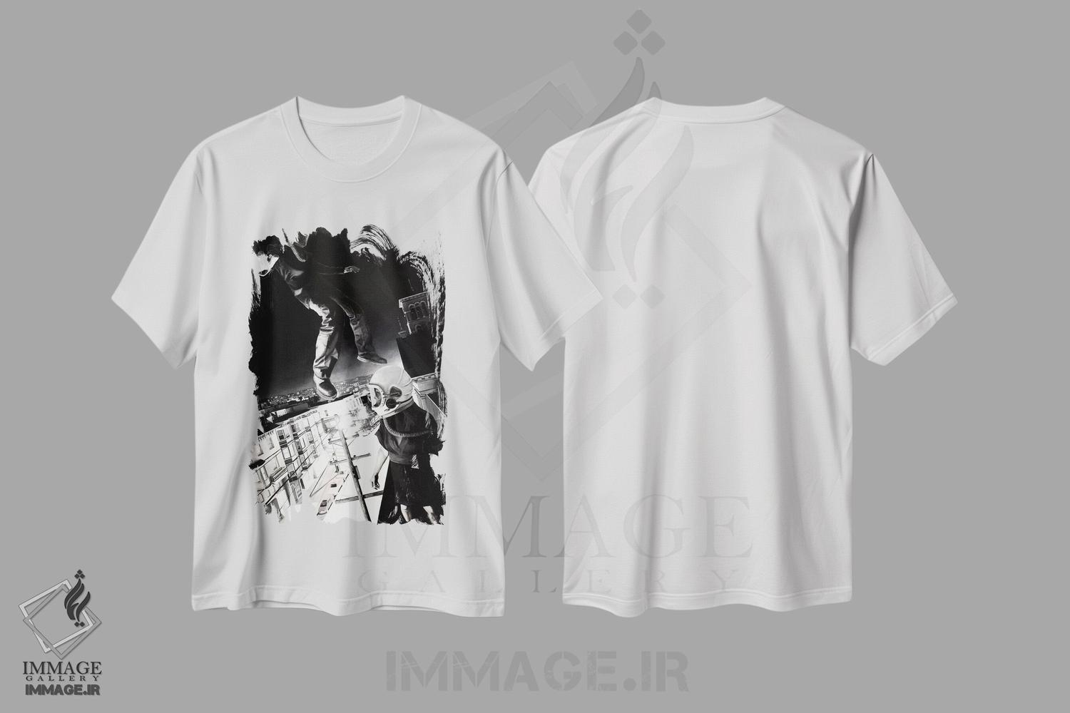 تیشرت طرح دار فیل مور خواب است، عکاسی سیاه و سفید اثر الک هاکسلی | immage.ir