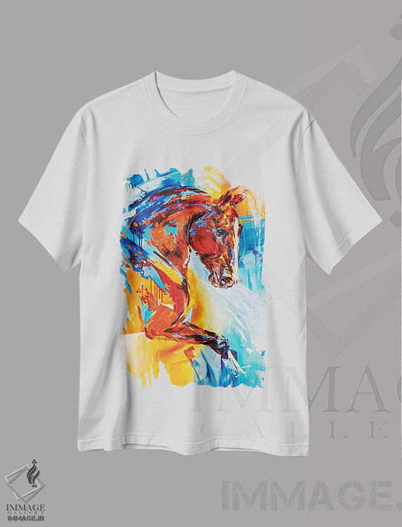 تیشرت طرح دار نور خورشید، هنر فاخر معاصر اثر آنا چر | immage.ir