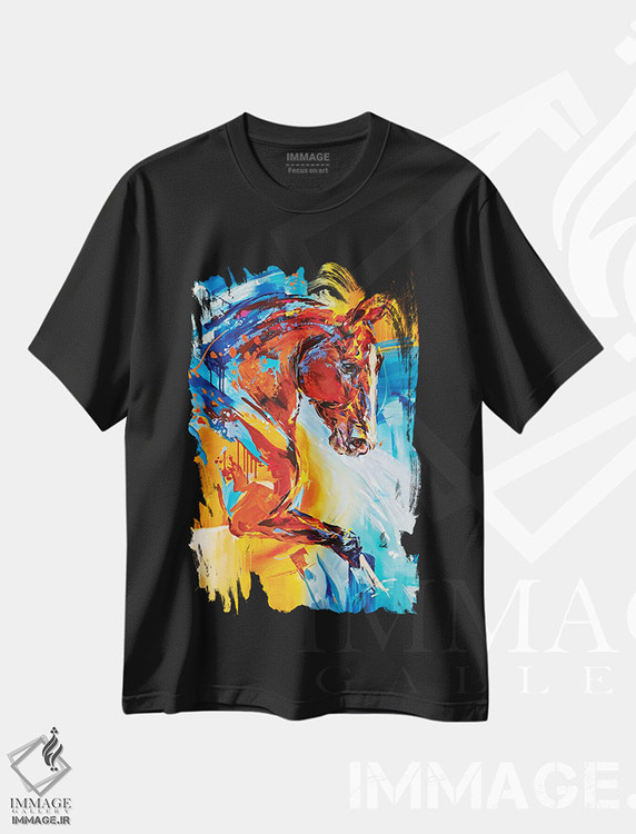 تیشرت طرح دار نور خورشید، هنر فاخر معاصر اثر آنا چر | فروشگاه ایماژ