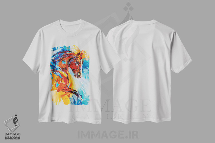 تیشرت طرح دار نور خورشید، هنر فاخر معاصر اثر آنا چر | immage.ir