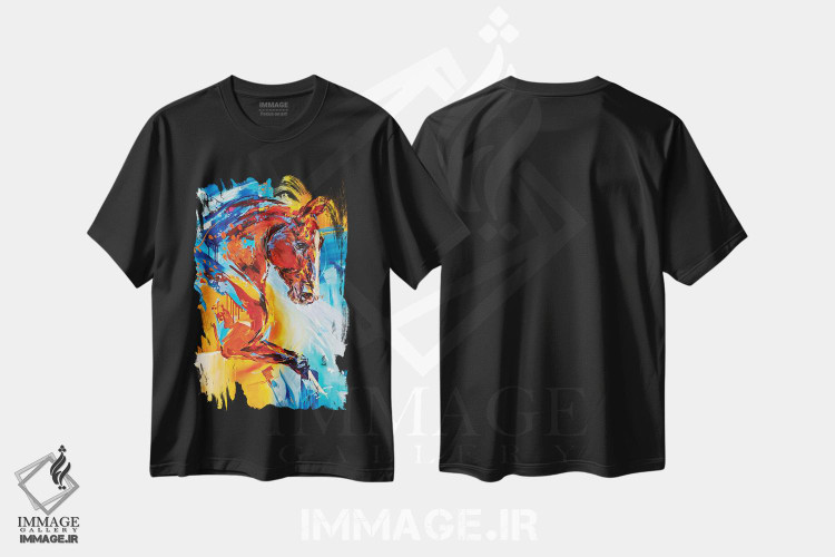 تیشرت طرح دار نور خورشید، هنر فاخر معاصر اثر آنا چر | فروشگاه ایماژ