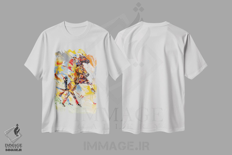 تیشرت طرح دار پولو، هنر فاخر معاصر اثر آنا چر | immage.ir