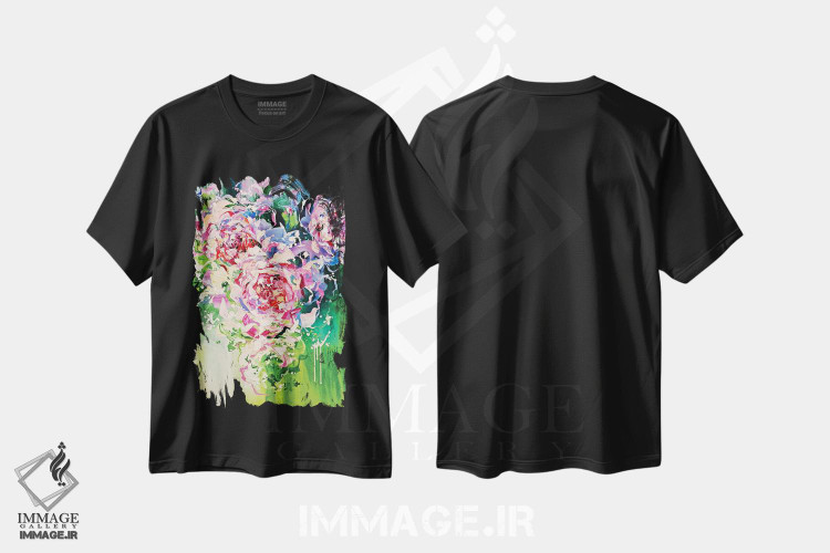 تیشرت طرح دار روز گرم، آبستره اثر آنا چر | immage.ir