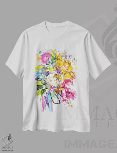 تیشرت طرح دار خاطرات تابستانی ۲، دکور معاصر اثر آنا چر | فروشگاه ایماژ