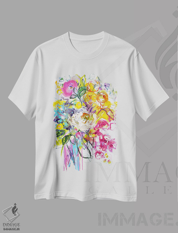 تیشرت طرح دار خاطرات تابستانی ۲، دکور معاصر اثر آنا چر | فروشگاه ایماژ