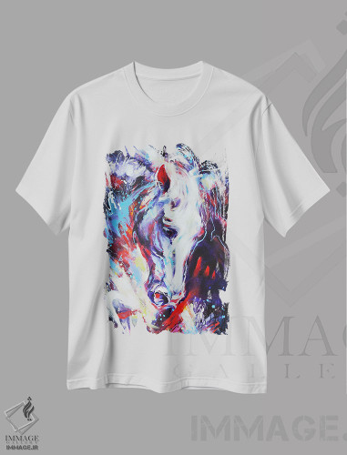تیشرت طرح دار شجاعت، دکور معاصر اثر آنا چر | فروشگاه ایماژ
