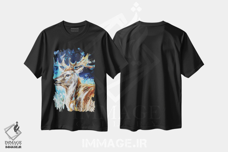 تیشرت طرح دار به دل طبیعت وحشی، دکور معاصر اثر آنا چر | فروشگاه ایماژ