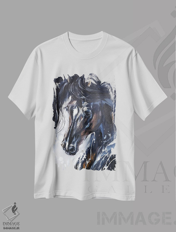 تیشرت طرح دار زیبایی پشت، دکور معاصر اثر آنا چر | فروشگاه ایماژ