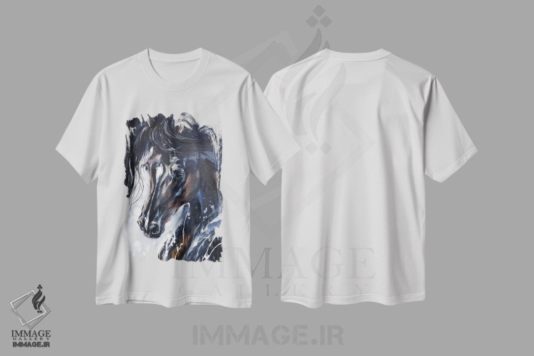 تیشرت طرح دار زیبایی پشت، دکور معاصر اثر آنا چر | فروشگاه ایماژ