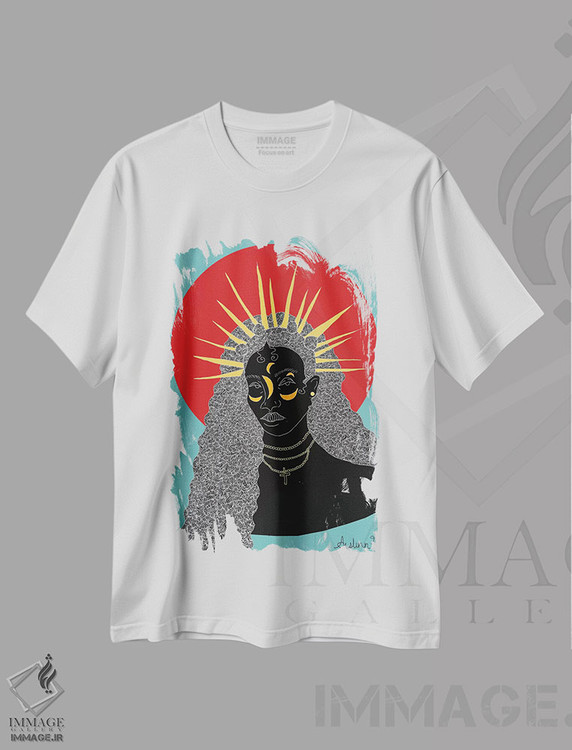 تیشرت طرح دار شکوه II، هنر آمریکایی آفریقایی تبار اثر آیسلین اف | immage.ir