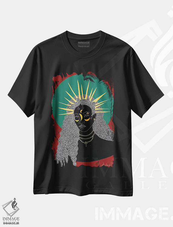 تیشرت طرح دار شکوه II، هنر آمریکایی آفریقایی تبار اثر آیسلین اف | فروشگاه ایماژ