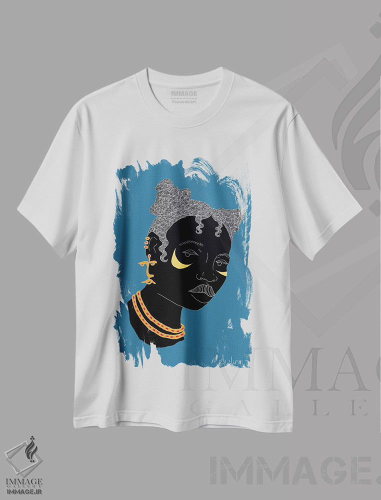 تیشرت طرح دار بافت بنتو I، هنر آمریکایی آفریقایی تبار اثر آیسلین اف | immage.ir