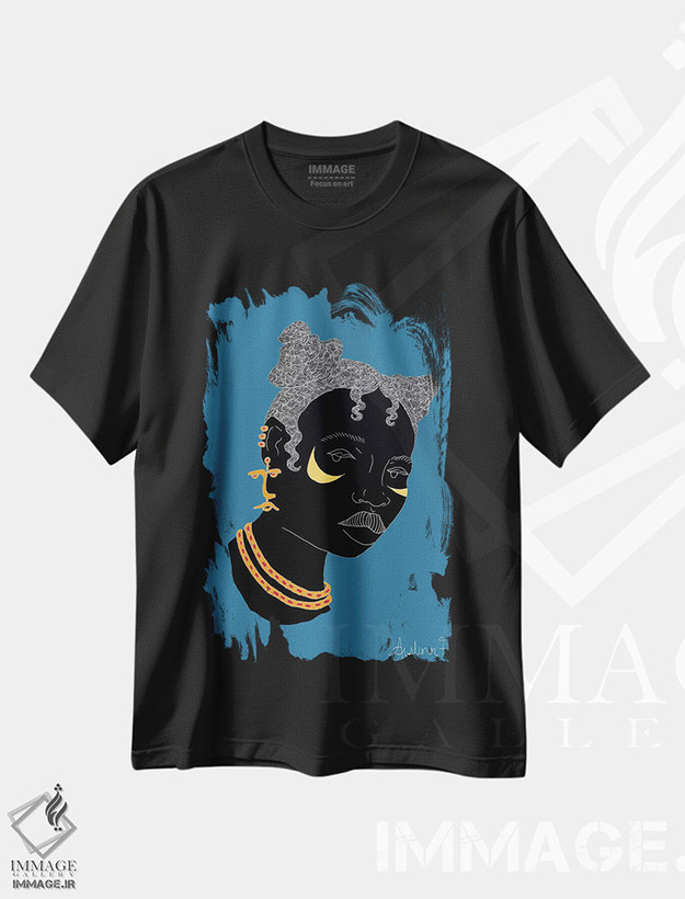 تیشرت طرح دار بافت بنتو I، هنر آمریکایی آفریقایی تبار اثر آیسلین اف | فروشگاه ایماژ