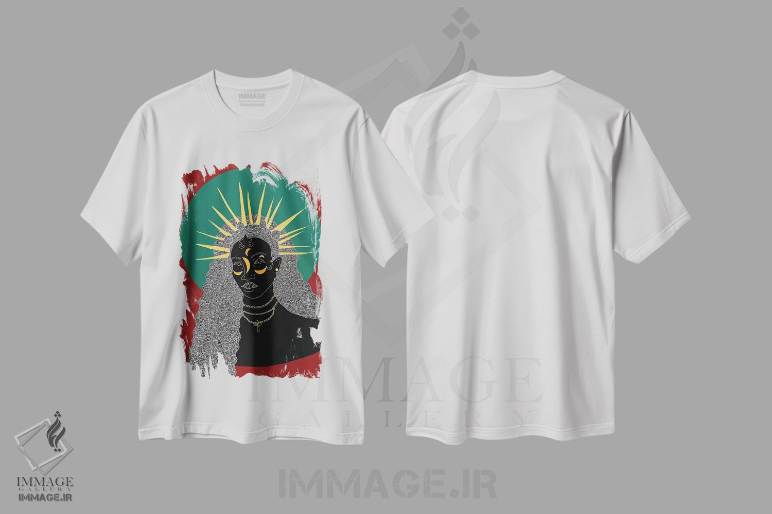 تیشرت طرح دار شکوه II، هنر آمریکایی آفریقایی تبار اثر آیسلین اف | immage.ir