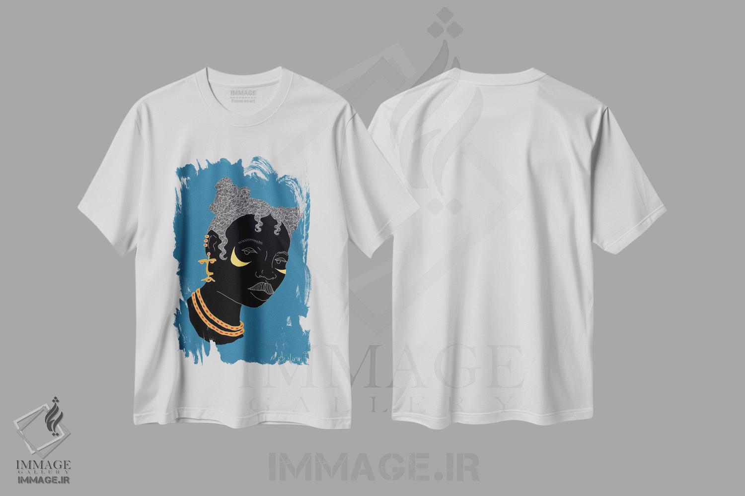 تیشرت طرح دار بافت بنتو I، هنر آمریکایی آفریقایی تبار اثر آیسلین اف | immage.ir