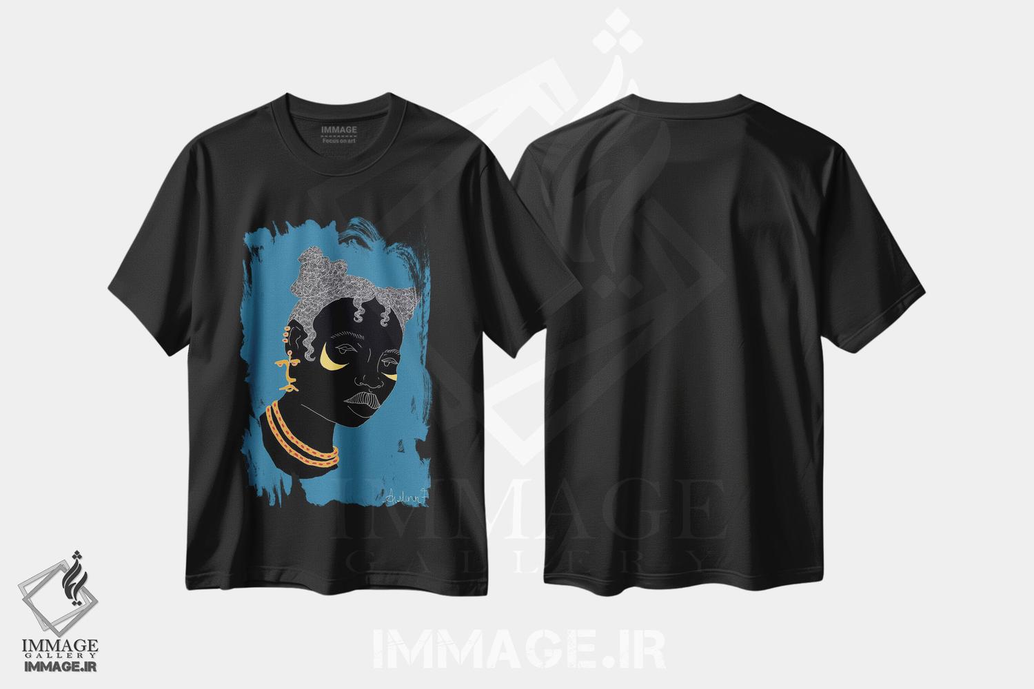 تیشرت طرح دار بافت بنتو I، هنر آمریکایی آفریقایی تبار اثر آیسلین اف | فروشگاه ایماژ