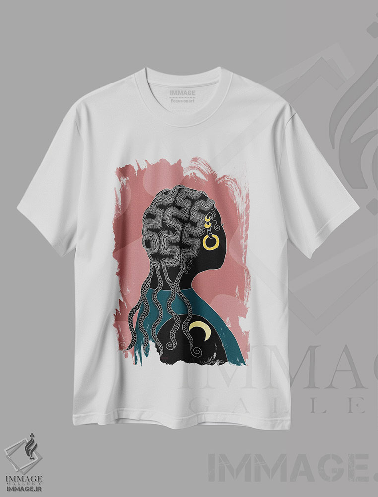 تیشرت طرح دار بازنگری، هنر آمریکایی آفریقایی تبار اثر آیسلین اف | immage.ir