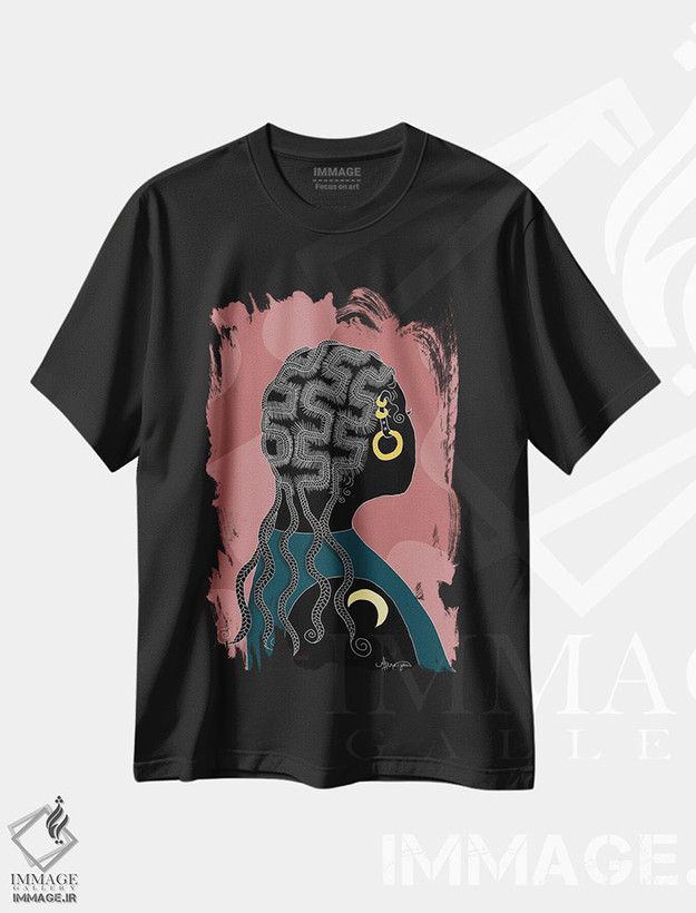 تیشرت طرح دار بازنگری، هنر آمریکایی آفریقایی تبار اثر آیسلین اف | فروشگاه ایماژ