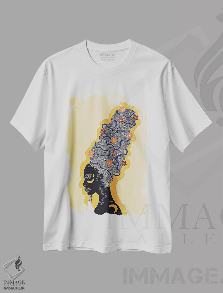تیشرت طرح دار بهار، هنر آمریکایی آفریقایی تبار اثر آیسلین اف | immage.ir