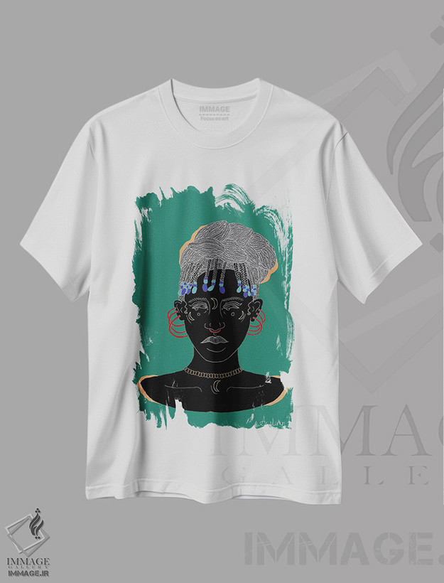 تیشرت طرح دار مراقب باش، هنر آمریکایی آفریقایی تبار اثر آیسلین اف | فروشگاه ایماژ