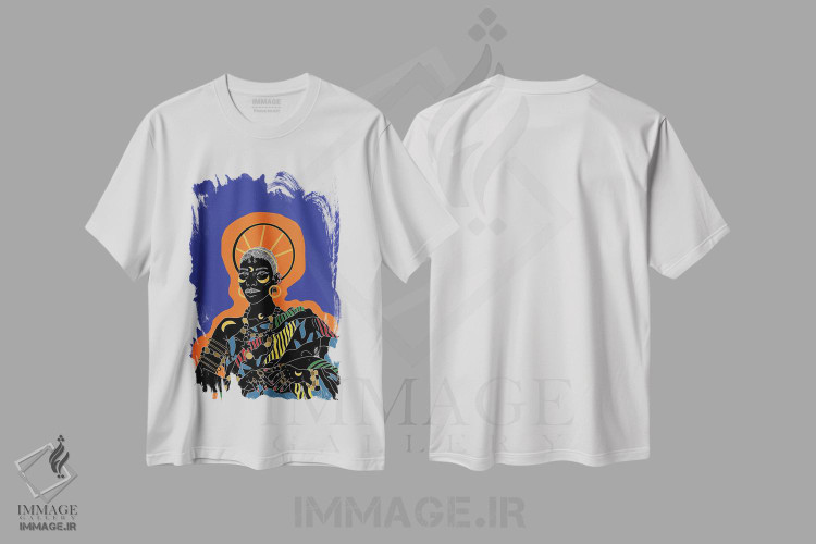 تیشرت طرح دار کویل، هنر آمریکایی آفریقایی تبار اثر آیسلین اف | immage.ir